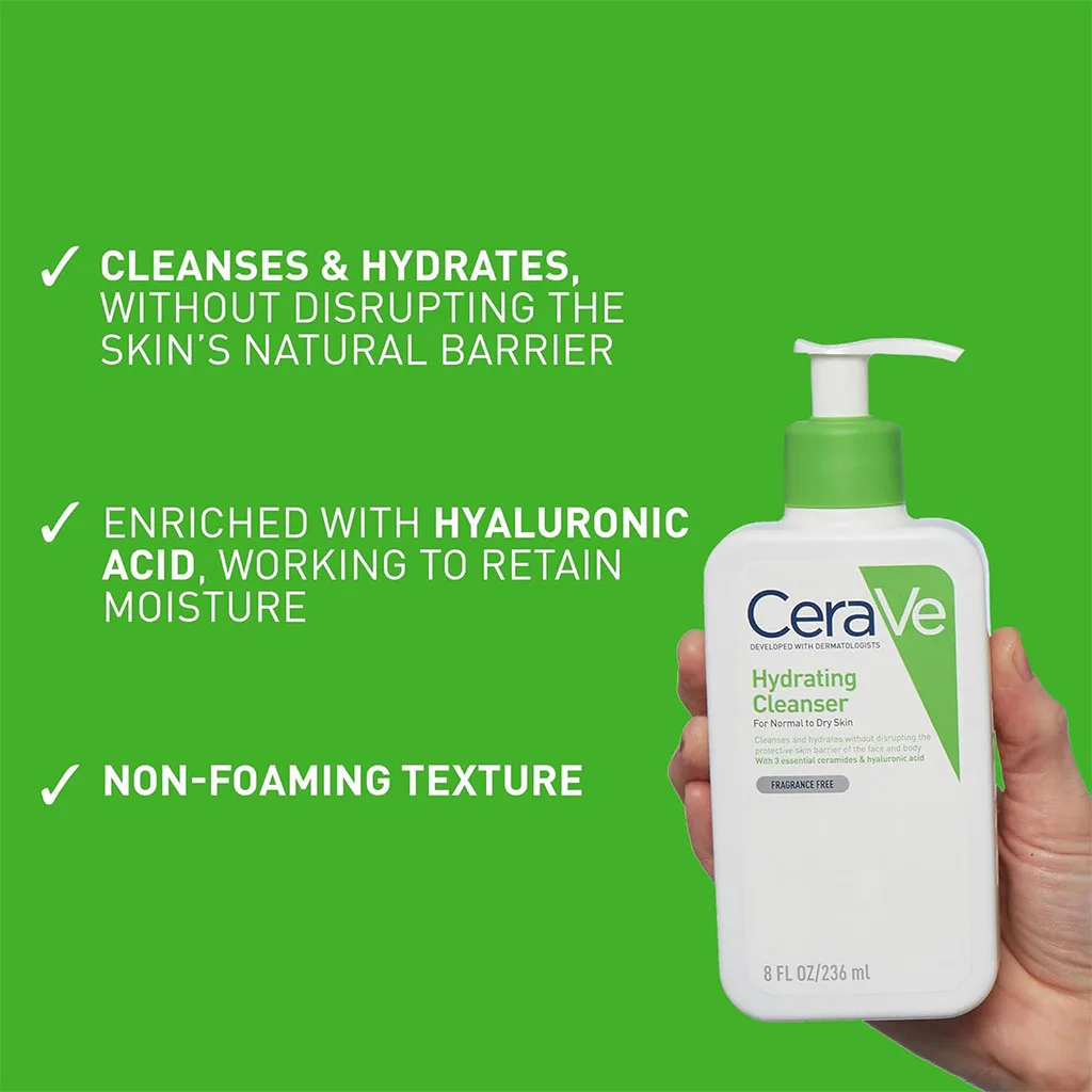 شوینده آبرسان سراوی CeraVe پوست نرمال تا خشک آمریکا