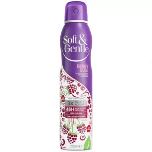 اسپری ضد تعریق سافت اند جنتل رایحه berry bliss میوه بری