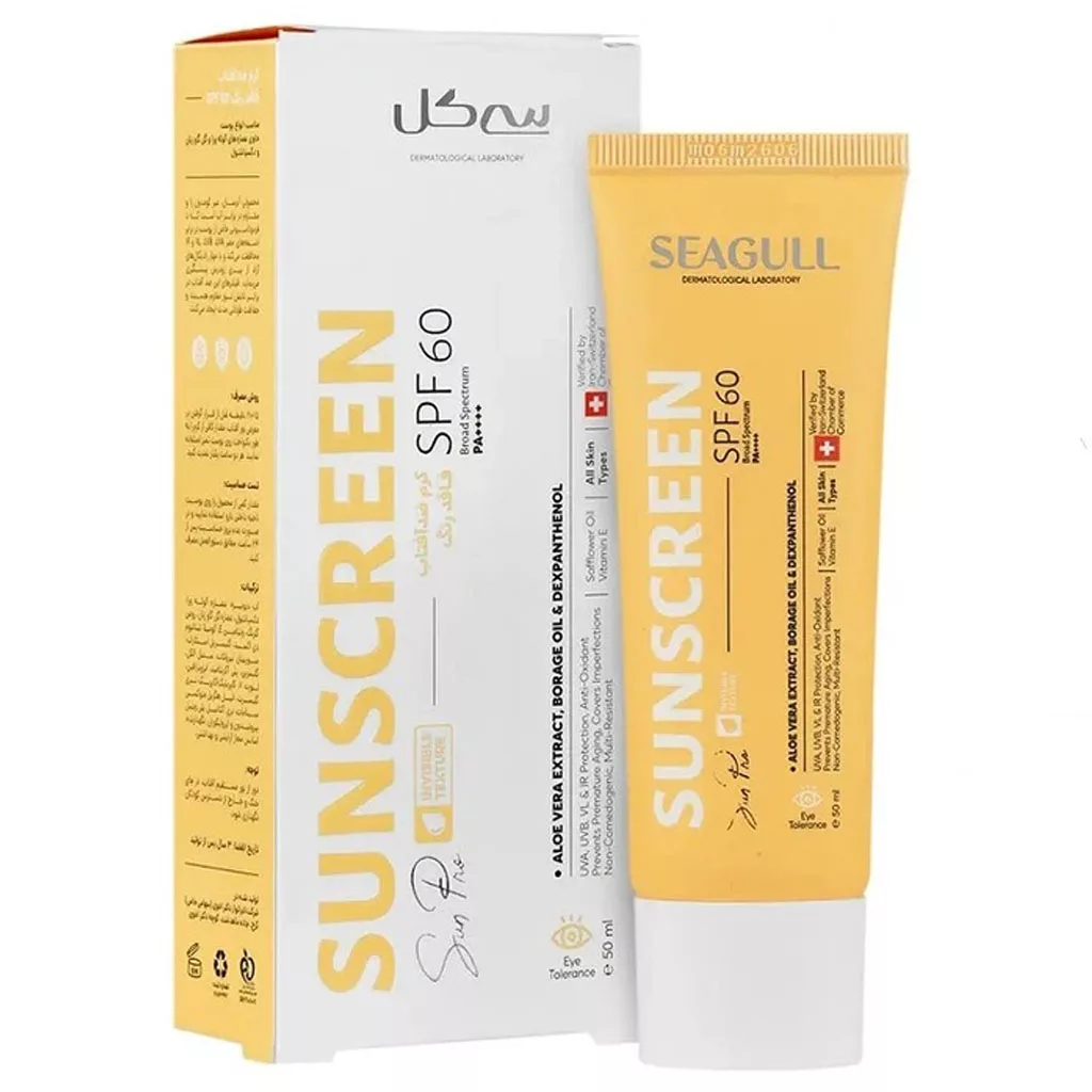ضدآفتاب بی رنگ انواع پوست سی گل spf100 ضدآفتاب بی رنگ انواع پوست سی گل spf100