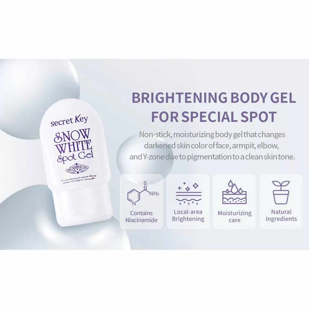 سفید کننده ‌‌secret KEY مخصوص نواحی حساس بدن SNOW WHITE SPOT Gel