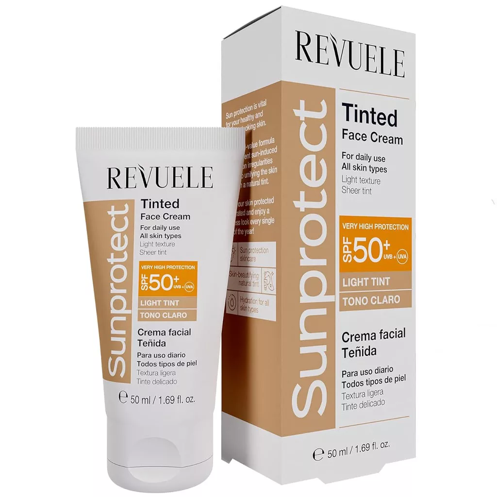 ضدآفتاب انواع پوست ریول رنگ لایت تینت spf50 ضدآفتاب انواع پوست ریول رنگ لایت تینت spf50