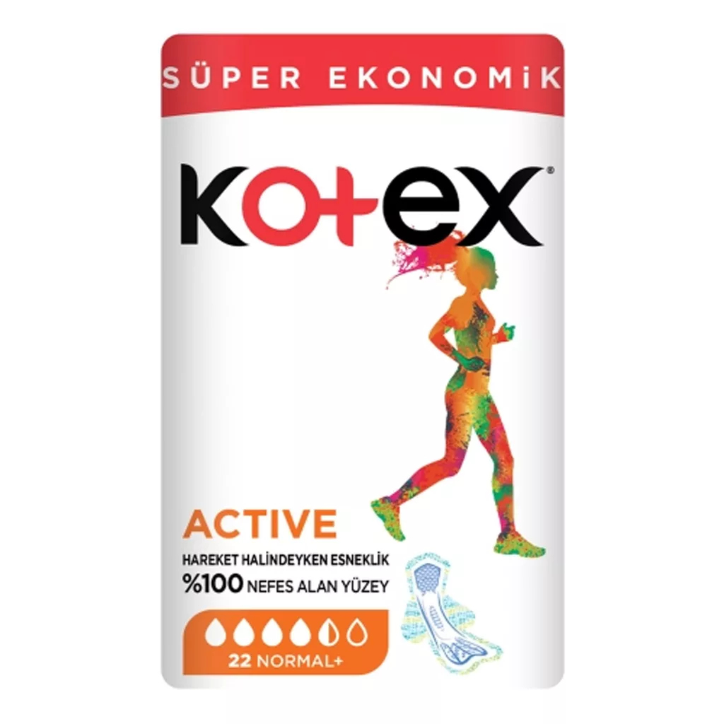 پد بهداشتی بانوان kotex مدل ACTIVE تحرک زیاد و ورزش پد بهداشتی بانوان kotex مدل ACTIVE تحرک زیاد و ورزش
