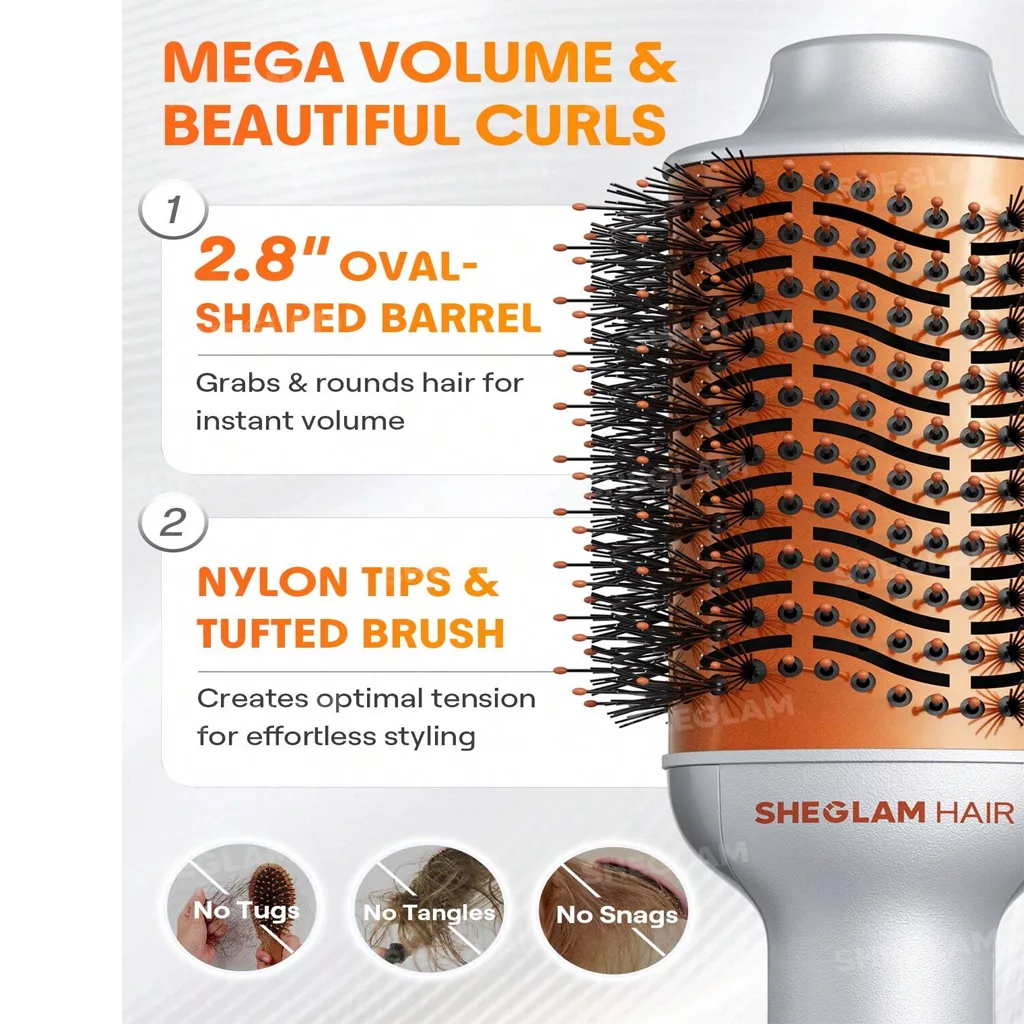 برس حرارتی حجم دهنده شیگلم volumizing