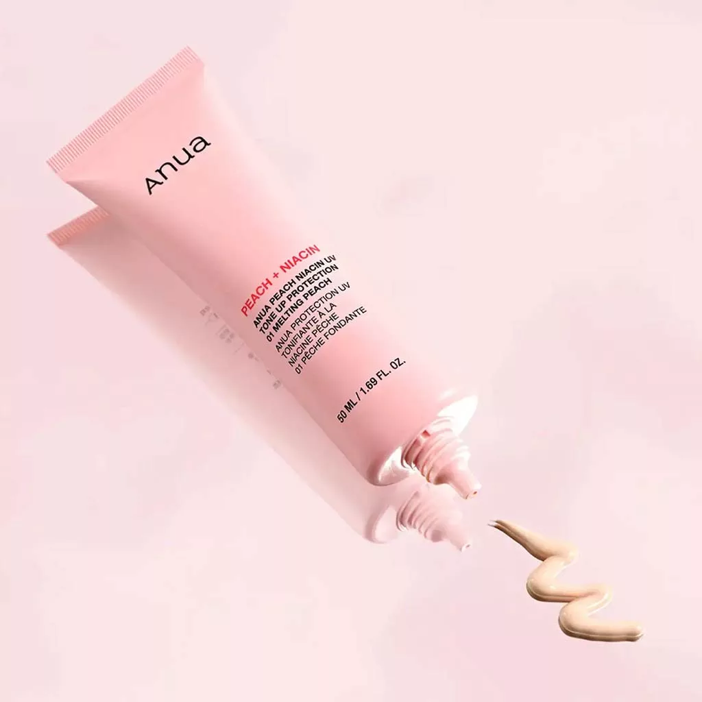 ضدآفتاب هلو آنوا تون آپ رنگی لایت PEACH+NIACIN