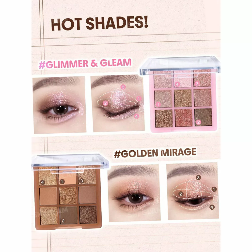 پالت سایه شیگلم گلیمر Glimmer & Gleam