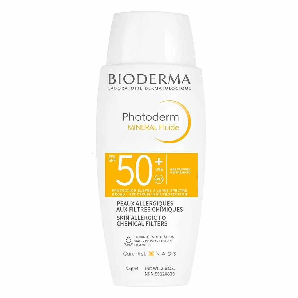 ضدآفتاب مینرال بایودرما فلوییدی SPF50 ضدآفتاب مینرال بایودرما فلوییدی SPF50