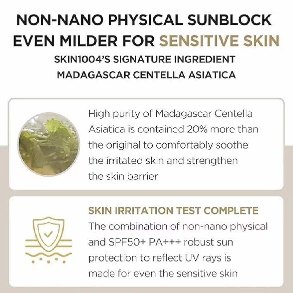 ضدآفتاب مایع اسکین 1004 سنتلا ایر فیت پلاس SPF50