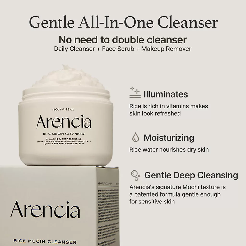 پاک کننده آرنسیا موسین برنج RICE MUCIN CLEANSER