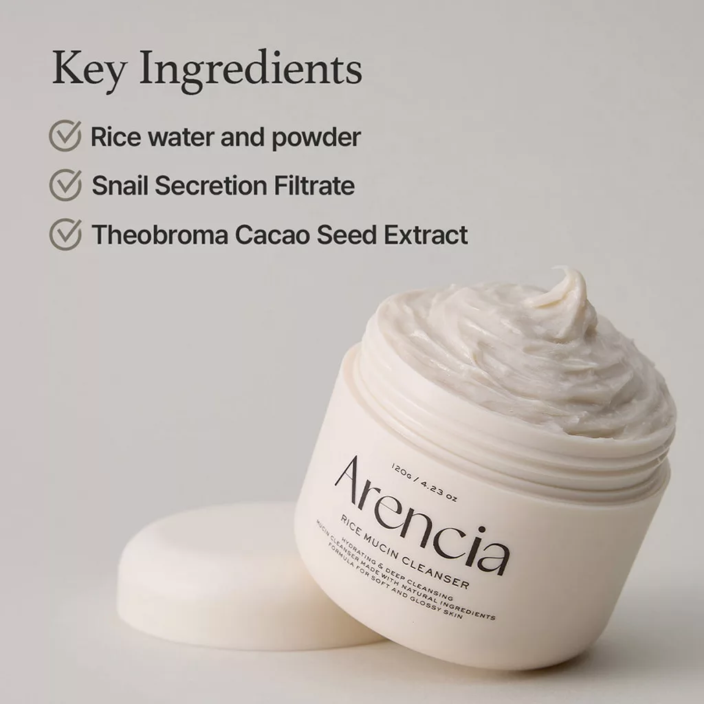 پاک کننده آرنسیا موسین برنج RICE MUCIN CLEANSER