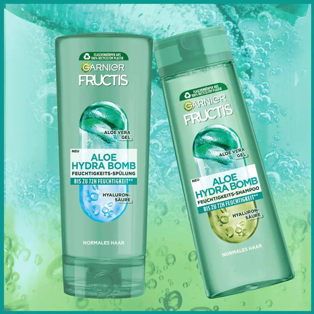 کرم مو فر گارنیر گره گشا مغذی استایل 48 ساعته بدون آبکشی aloe vera air dry cream
