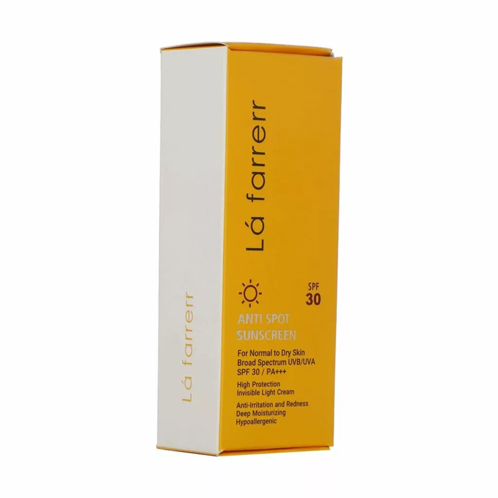 ضد آفتاب ضد لک لافارر spf30 نرمال تا خشک