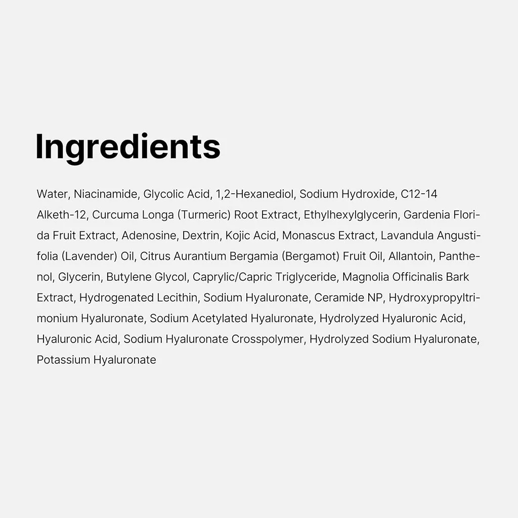 تونر کوجیک اسید مدی کیوب ترمریک niacinamide + glycolic