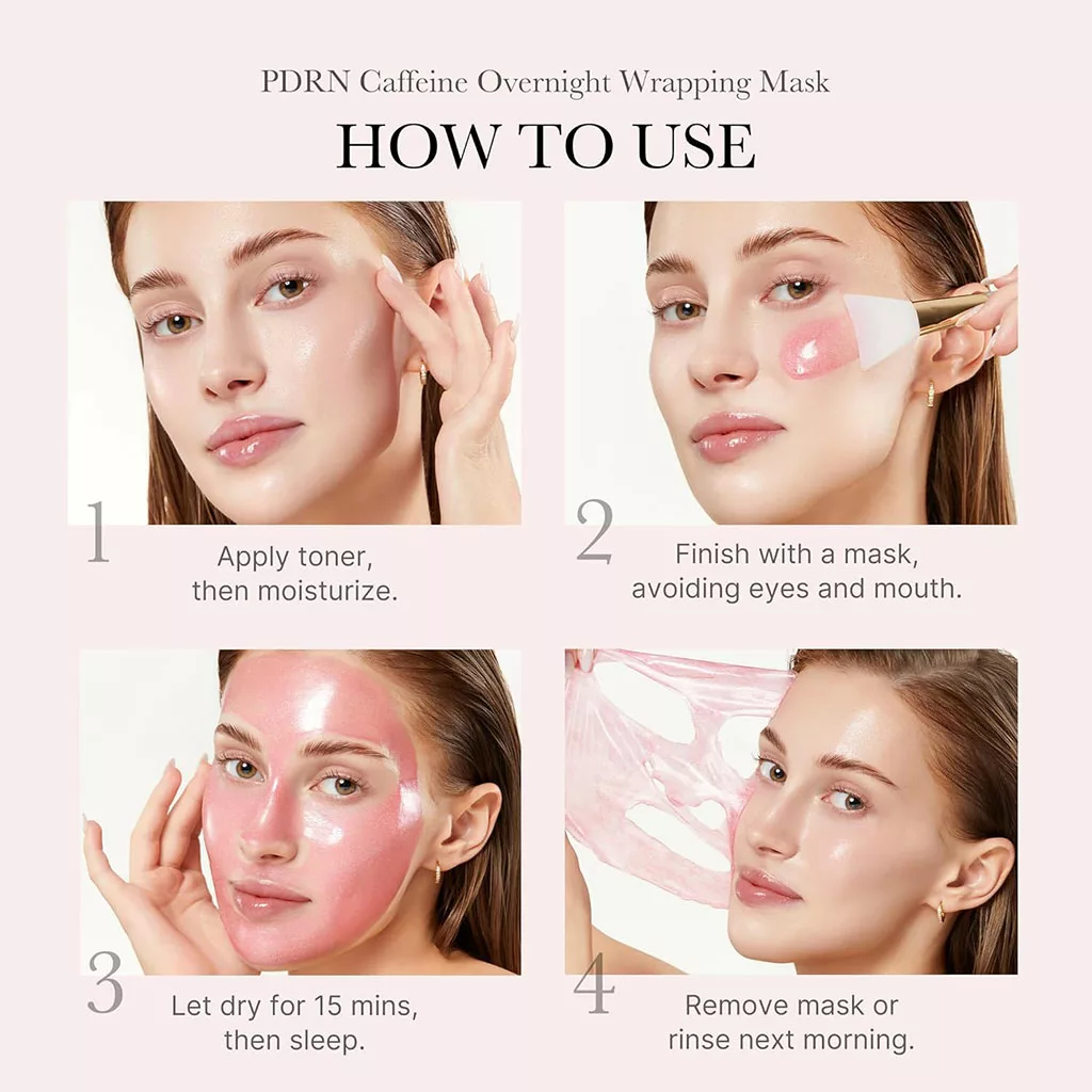 ماسک شب PDRN کافئین WRAPPING MASK