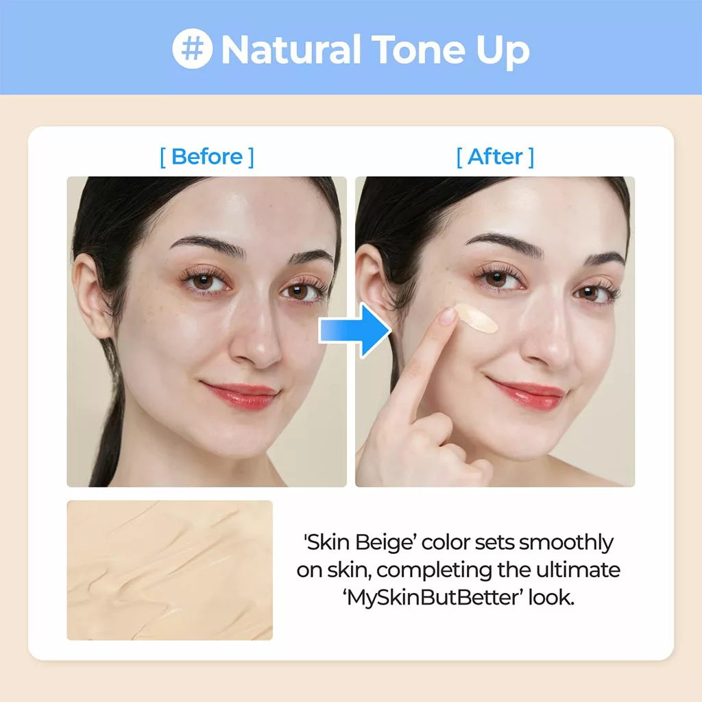 ضدآفتاب رنگی نامبوزین Base-skip تون آپ Beige SPF50