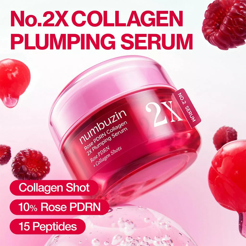 سرم کلاژن 2X نامبوزین PDRN ROSE پلامپینگ shot collagen