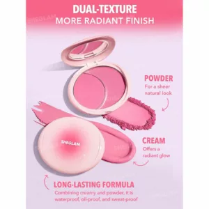 پالت رژگونه دوتایی CHEEK 2 CHEEK شیگلم چیک2چیک PEACH JUICE