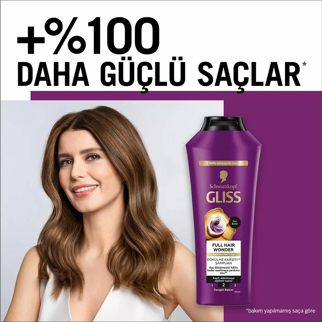 شامپو ضد ریزش گلیس full hair wonder