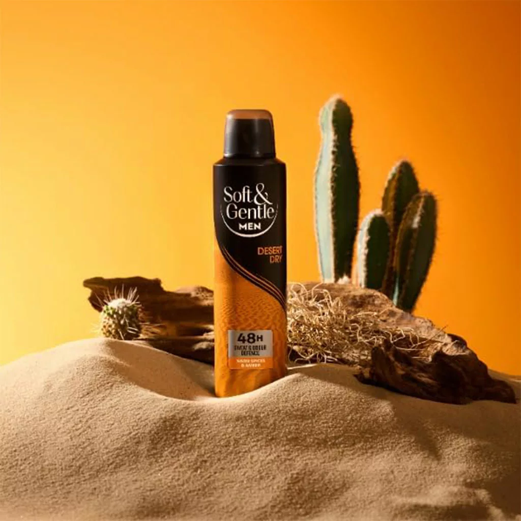 اسپری ضد تعریق سافت اند جنتل مدل desert dry