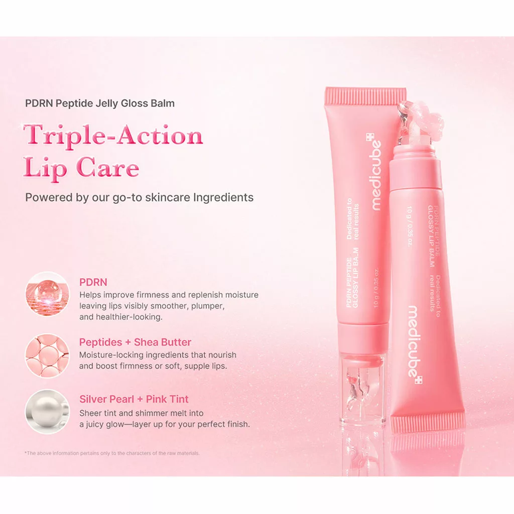 بالم لب پپتاید PDRN مدی کیوب GLOSSY
