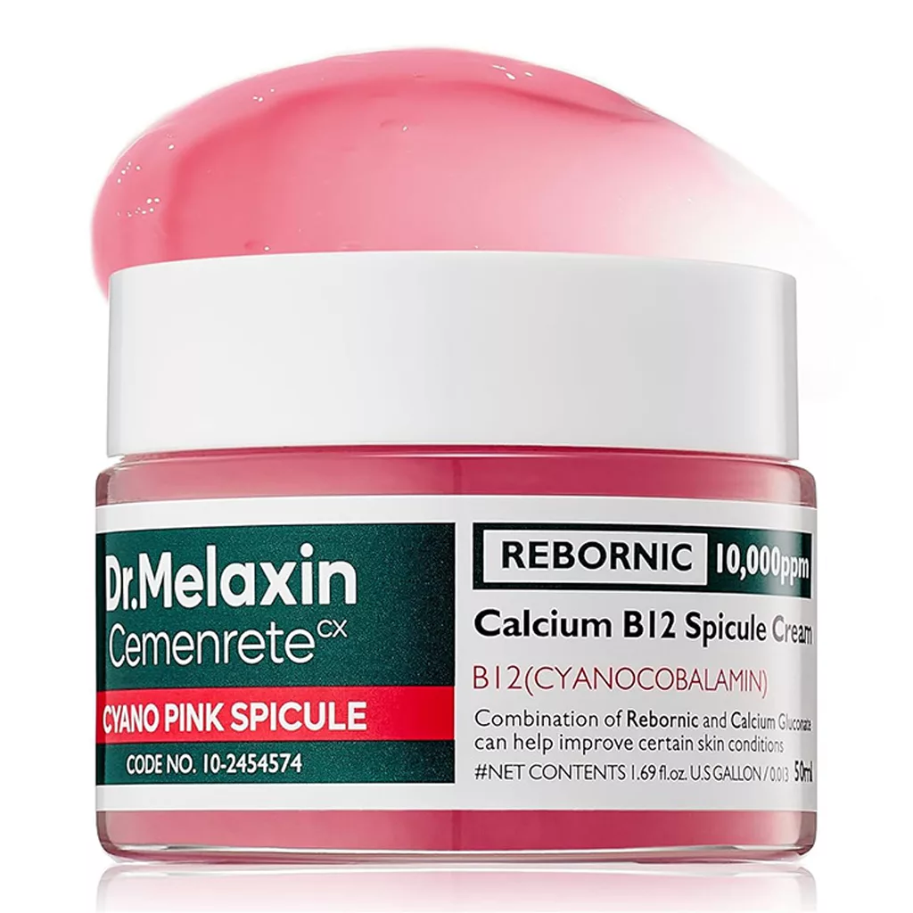 کرم ضد چروک و روشن کننده اسپیکول صورتی دکتر ملاکسین Dr.Melaxin Calcium CX Cyano Pink Spicule Cream