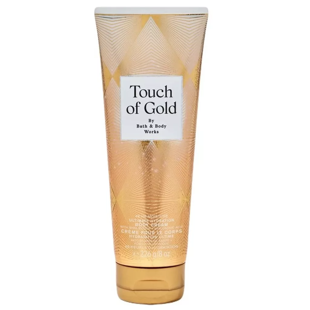 کرم بدن معطر تیوپی بث اند بادی مدل touch of gold