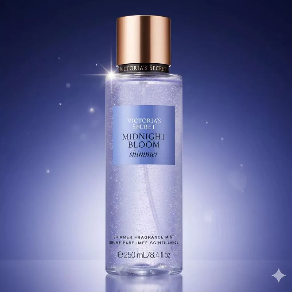 بادی میست شاین دار ویکتوریا سکرت مدل midnight bloom shimmer