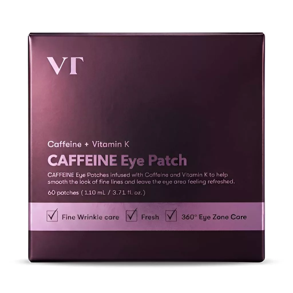 پچ دور چشم کافئین و ویتامین k ویتامین تی کازمتیک vt cosmetic پچ دور چشم کافئین و ویتامین k ویتامین تی کازمتیک vt cosmetic