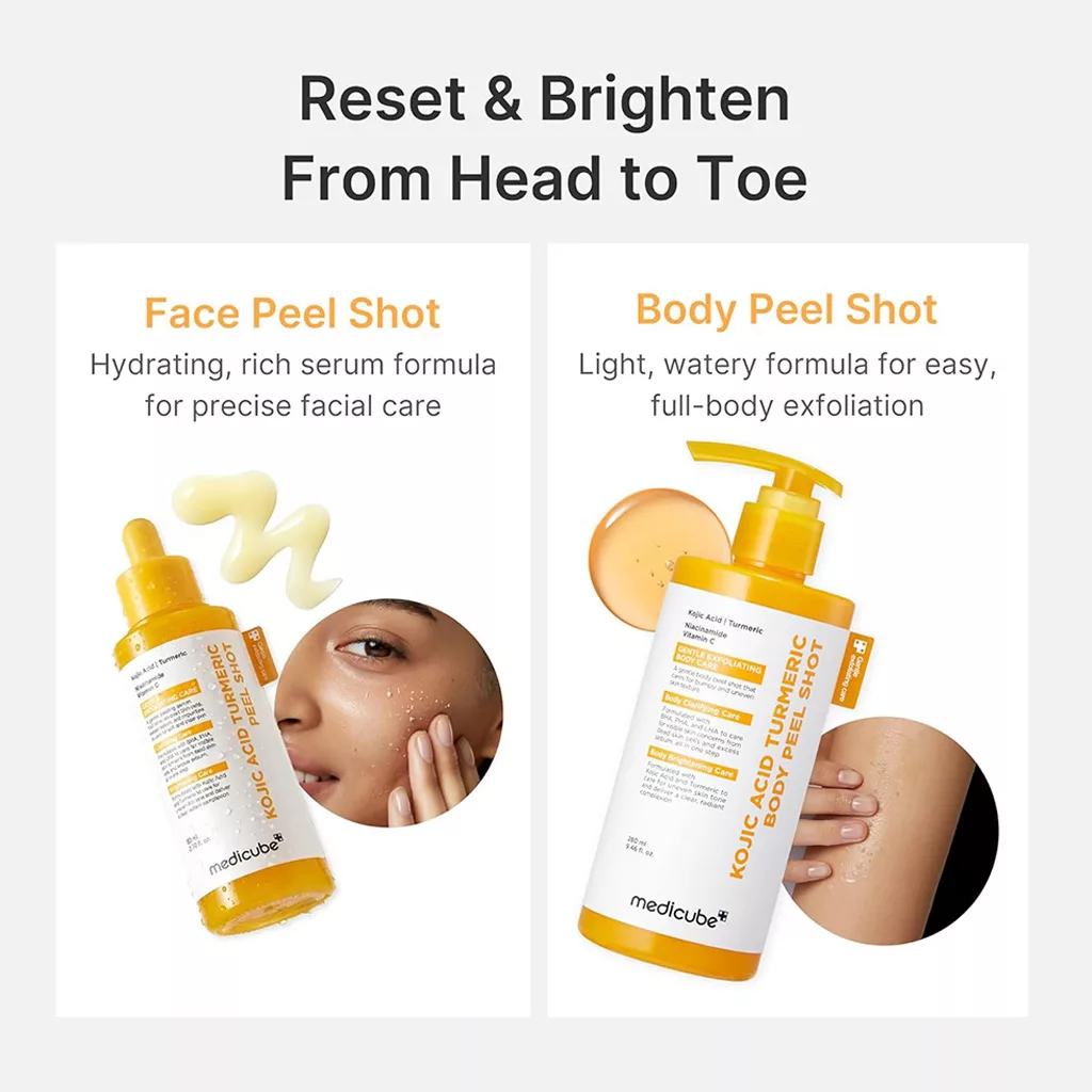 پیل شات بدن کوجیک اسید ترمریک مدی کیوب body peel shot medicube