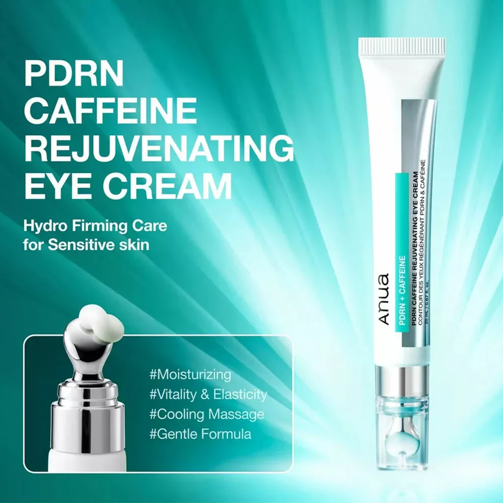 دور چشم آنوا هیدرو فرمینگ PDRN + CAFFEINE HYDRO FIRMING REJUVENATING EYE CREAM