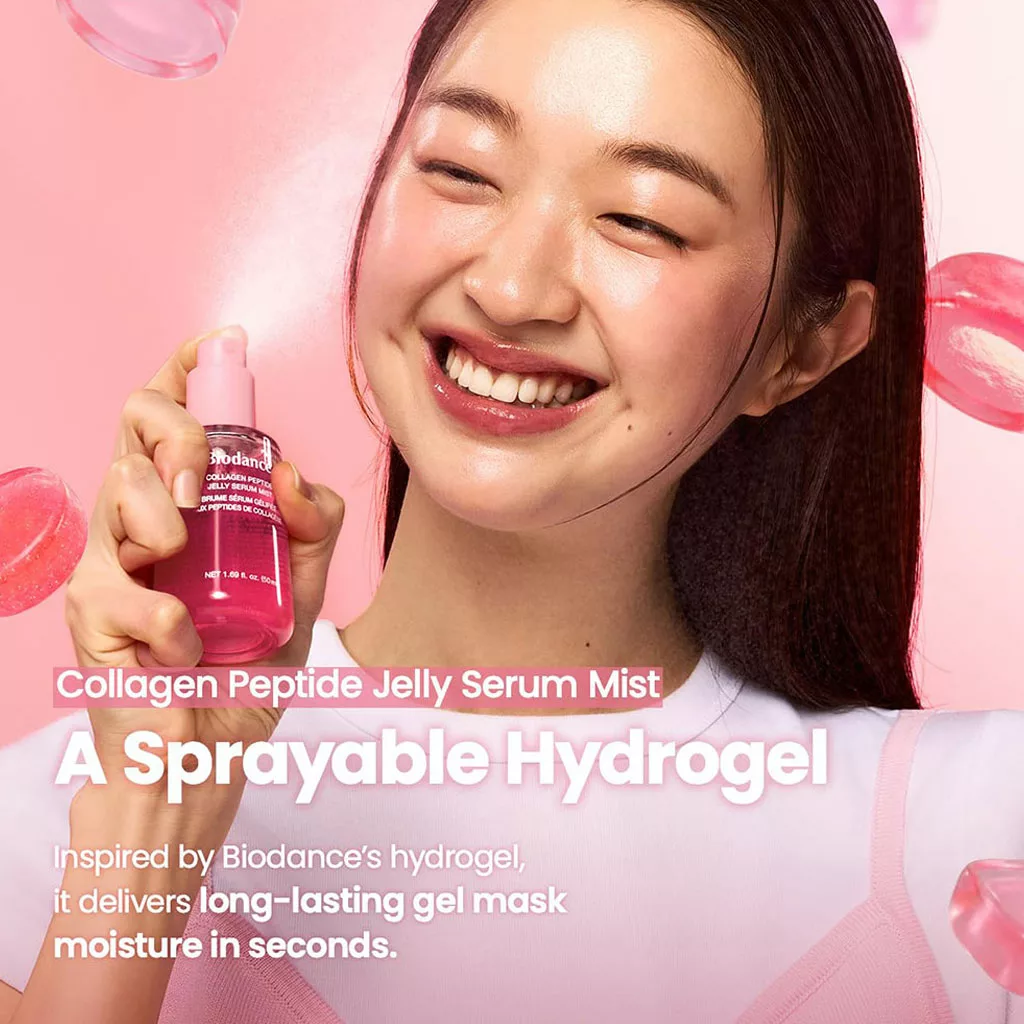 اسپری سرم میست کلاژن پپتاید بایودنس آبرسان و شاداب‌کننده پوست