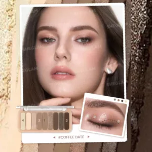 پالت سایه چشم ۸ رنگ شیگلم مدل SHEGLAM Coffee Date Palette