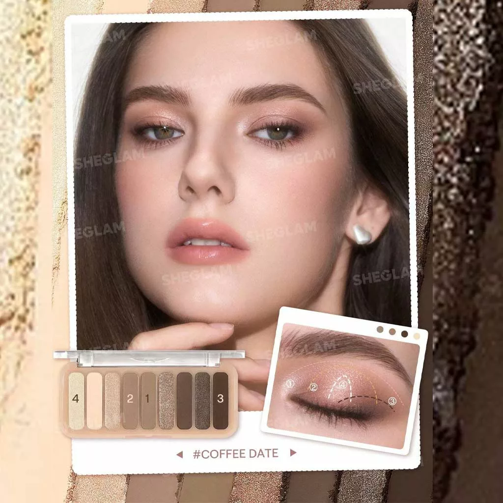 پالت سایه چشم ۸ رنگ شیگلم مدل SHEGLAM Coffee Date Palette
