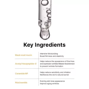 سرم رولر صورت و گردن بلک اسنس حلزون فارم استی BLACK SNAIL & PEPTIDES SERUM
