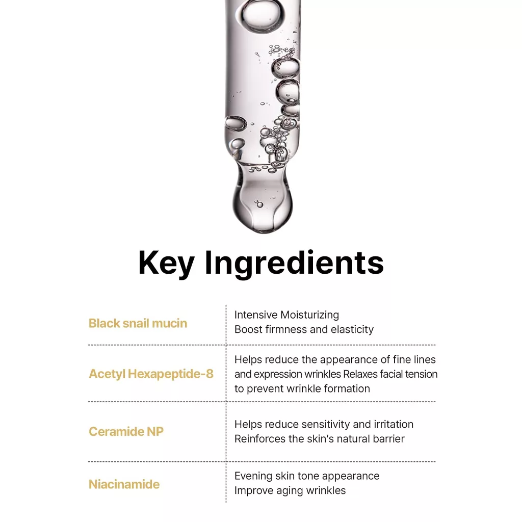 سرم رولر صورت و گردن بلک اسنس حلزون فارم استی BLACK SNAIL & PEPTIDES SERUM