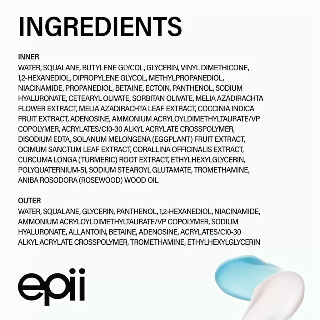 دابل کرم آب اکتویین و پانتنول epii اپی ECTOIN & PANTHENOL DOUBLE UP CREAM