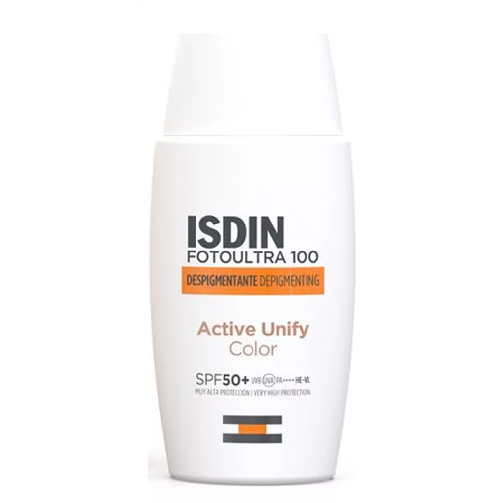 ضد آفتاب رنگی ضد لک اکتی یونیفای ایزدین ISDIN FOTOULTRA 100 DEPIGMENTING Active Unify Unify Color SPF50 ضد آفتاب رنگی ضد لک اکتی یونیفای ایزدین ISDIN FOTOULTRA 100 DEPIGMENTING Active Unify Unify Color SPF50