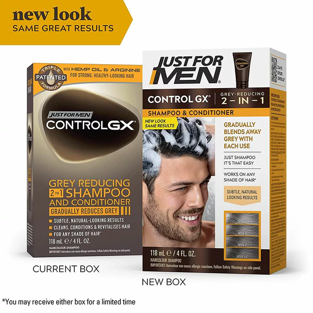 شامپو رنگ خاکستری جاست فور من controlGX