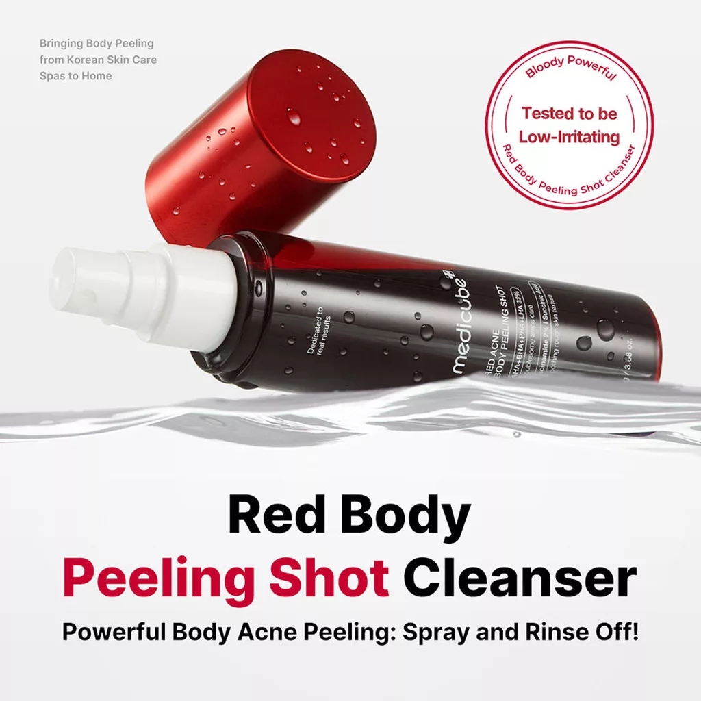 اسپری لایه بردار ضد جوش بدن مدی کیوب پیل شات RED ACNE BODY PEEL SHOT