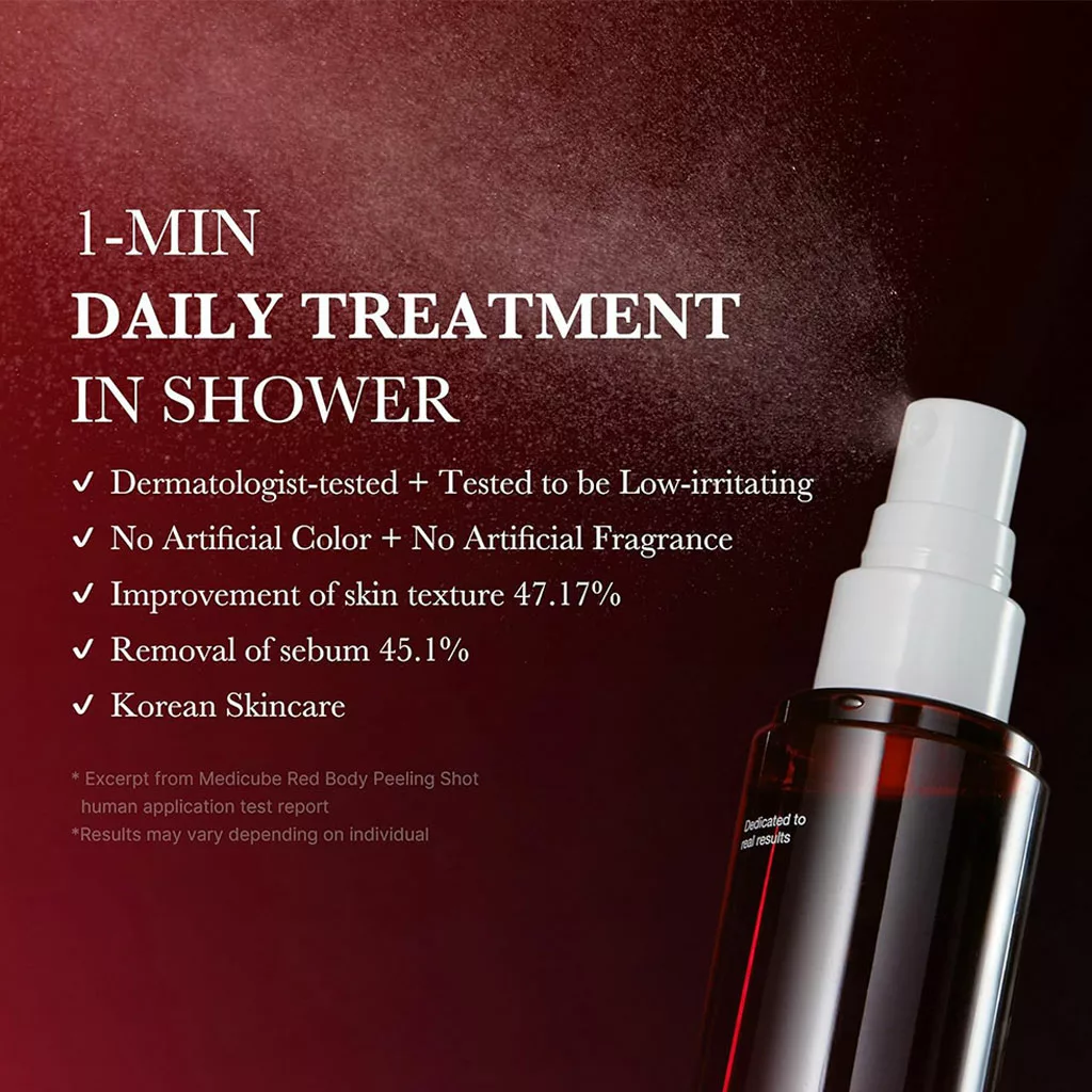 اسپری لایه بردار ضد جوش بدن مدی کیوب پیل شات RED ACNE BODY PEEL SHOT