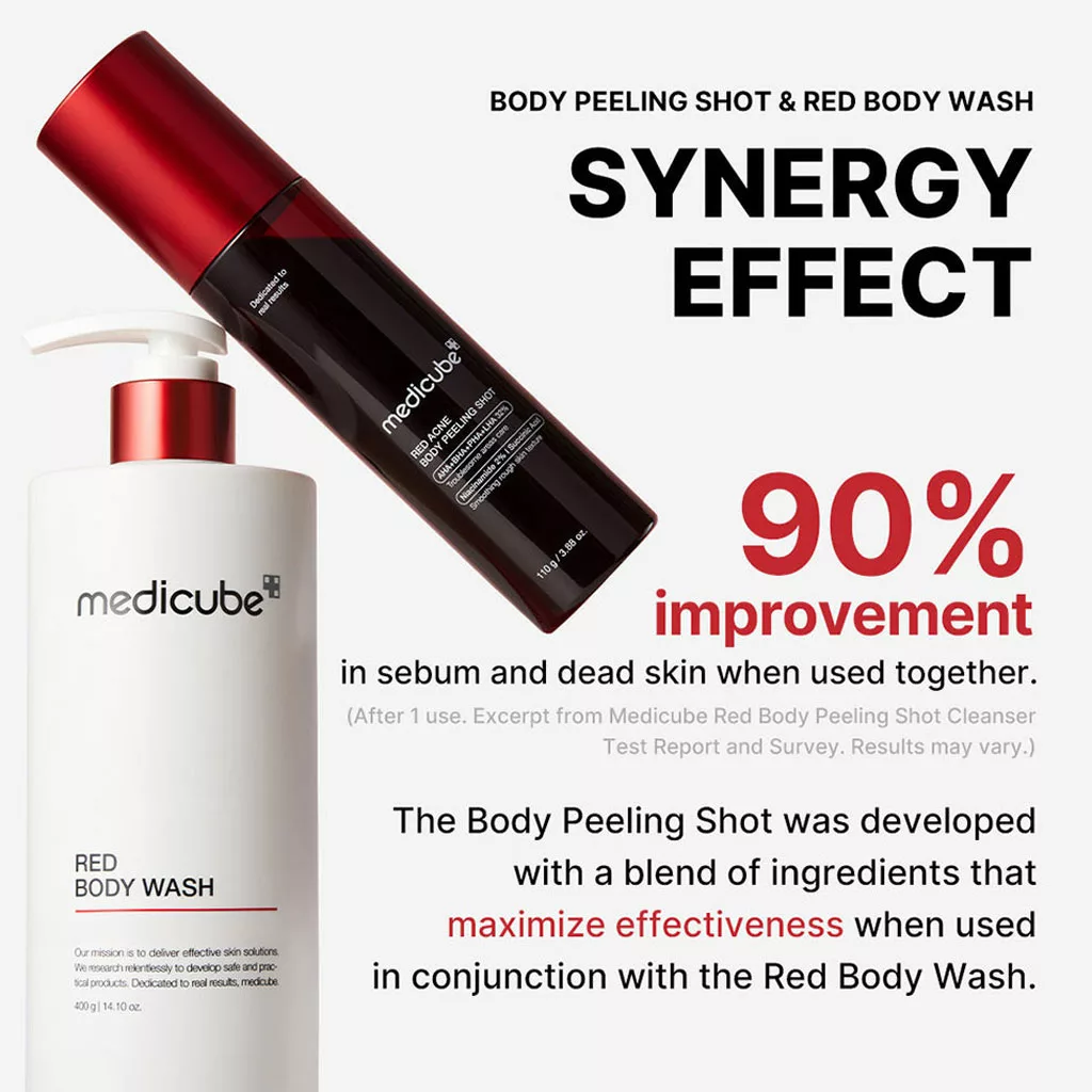 اسپری لایه بردار ضد جوش بدن مدی کیوب پیل شات RED ACNE BODY PEEL SHOT