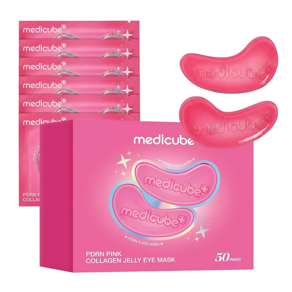 پچ زیر چشم ژلی مدی کیوب PDRN PINK COLLAGEN GELLY EYE MASK پچ زیر چشم ژلی مدی کیوب PDRN PINK COLLAGEN GELLY EYE MASK