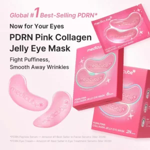پچ زیر چشم ژلی مدی کیوب PDRN PINK COLLAGEN GELLY EYE MASK
