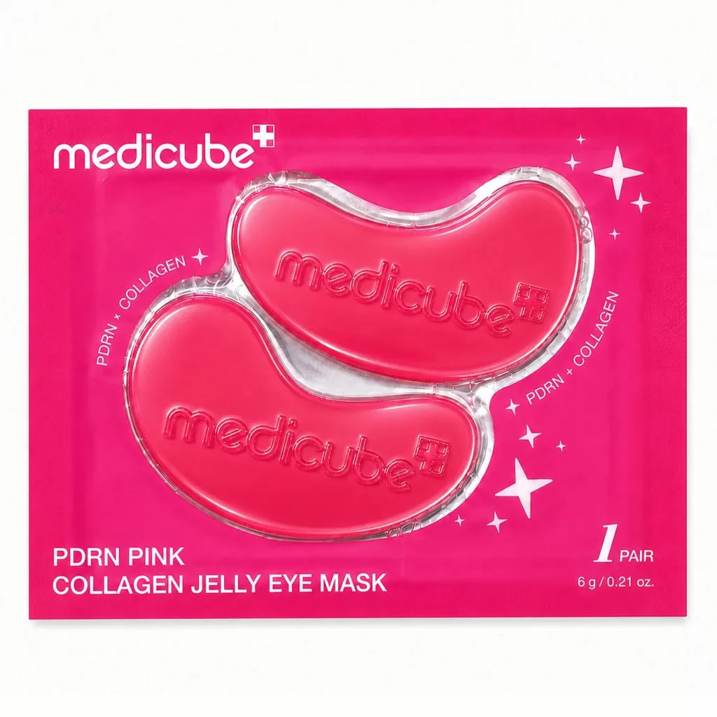 پچ زیر چشم ژلی مدی کیوب PDRN PINK COLLAGEN GELLY EYE MASK