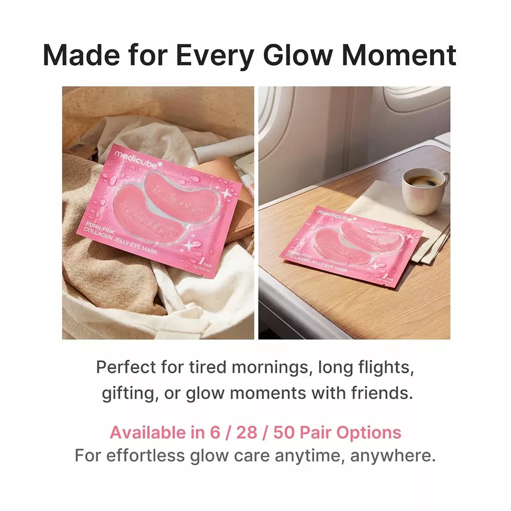 پچ زیر چشم ژلی مدی کیوب PDRN PINK COLLAGEN GELLY EYE MASK