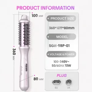 برس گرد حرارتی بخار دار شیگلم Hydra Shot Steam Blowout Brush Pro
