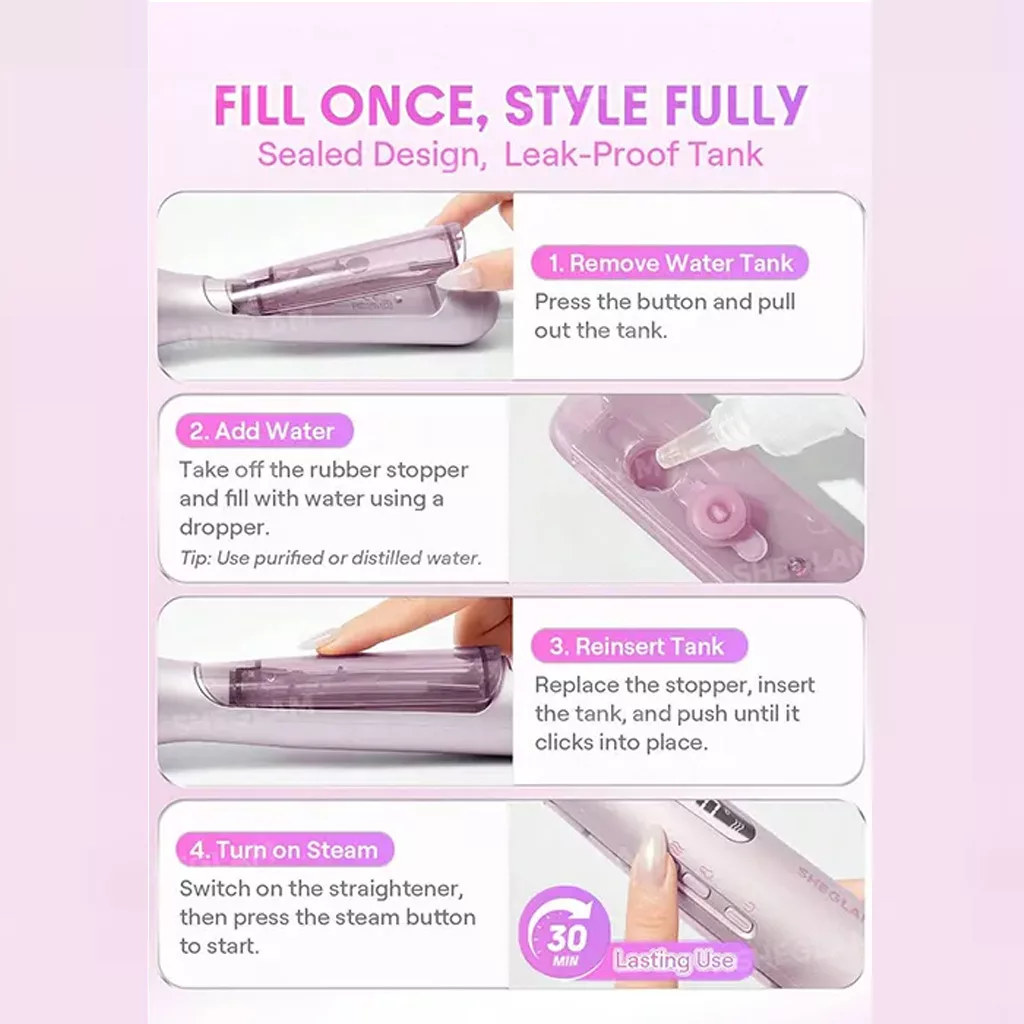 برس گرد حرارتی بخار دار شیگلم Hydra Shot Steam Blowout Brush Pro
