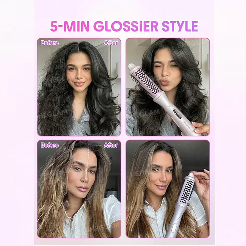 برس گرد حرارتی بخار دار شیگلم Hydra Shot Steam Blowout Brush Pro