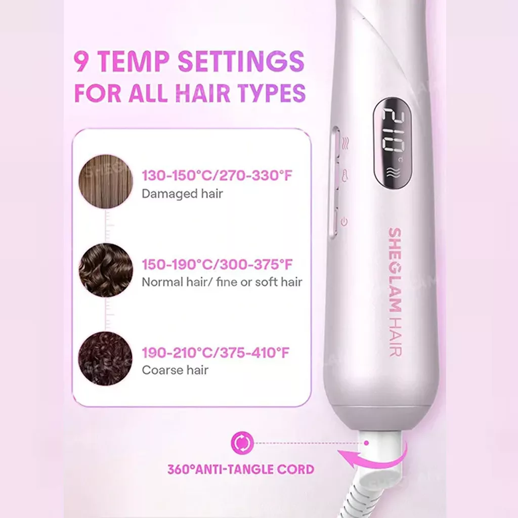 برس گرد حرارتی بخار دار شیگلم Hydra Shot Steam Blowout Brush Pro