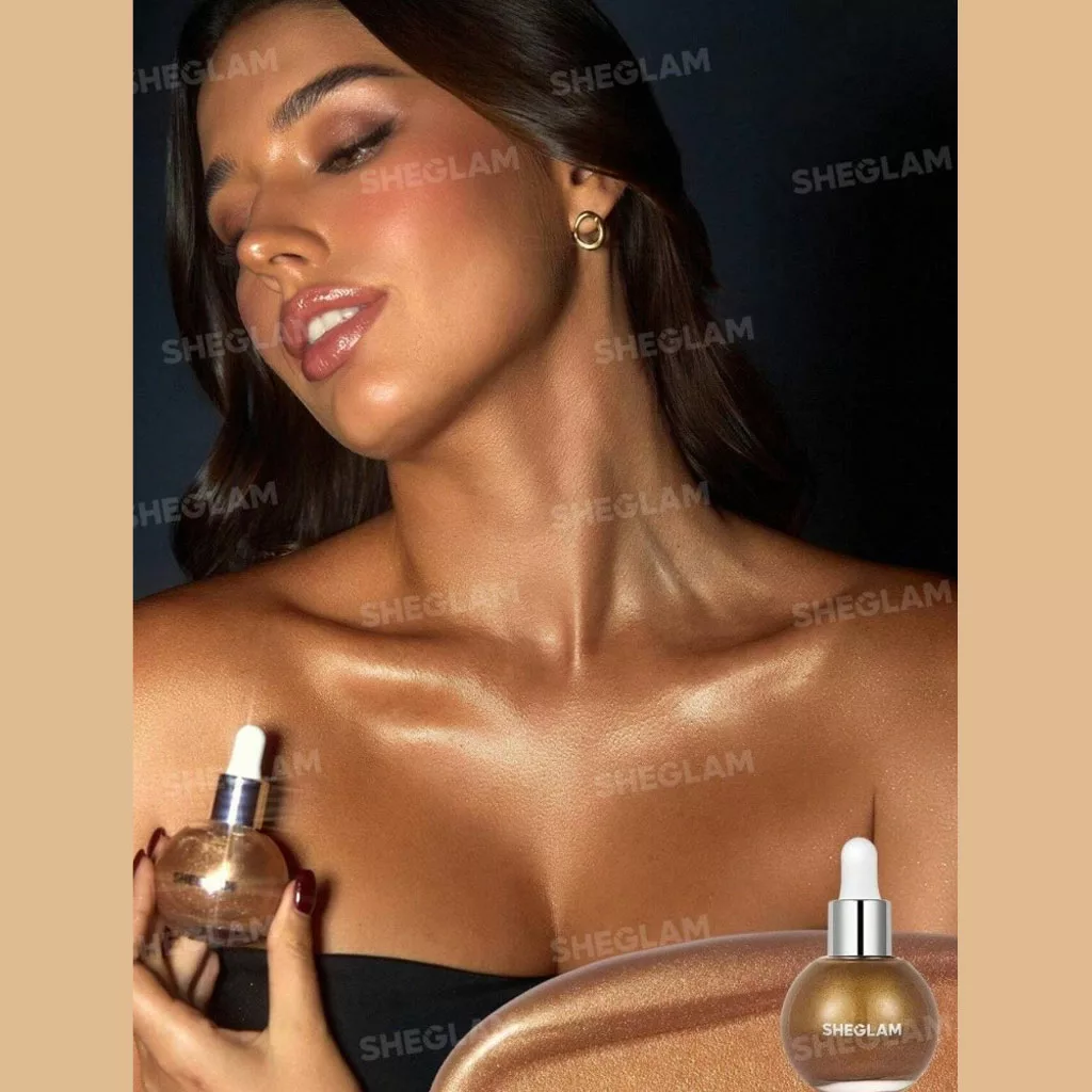 روغن بدن هایلایتر شیگلم رنگ Eros سان لیت SUNLIT SILK BODY OIL