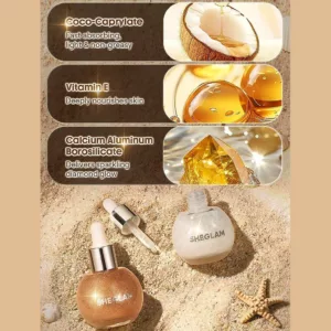 روغن بدن هایلایتر شیگلم رنگ Eros سان لیت SUNLIT SILK BODY OIL